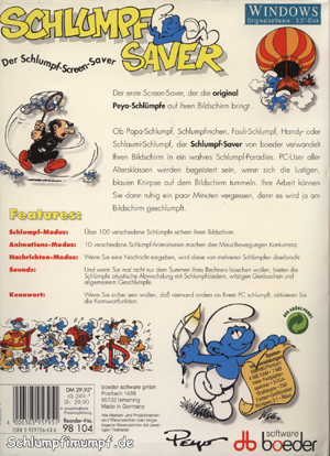 Schlumpf Saver - Rckseite